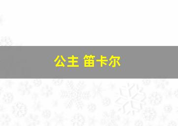 公主 笛卡尔